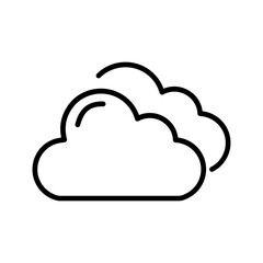 Cloudy Weather Vector Icon