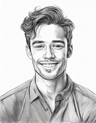 Obraz premium Happy smiling man