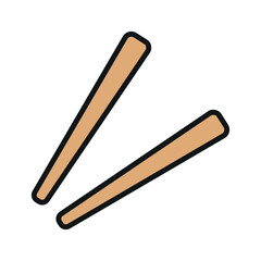 Chopstick icon vector design templates simple and modern