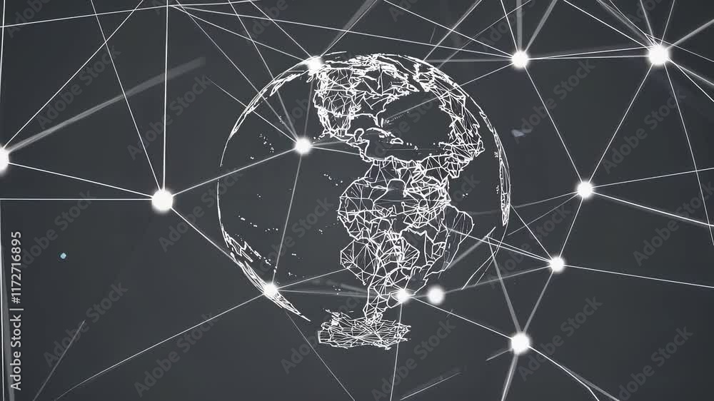 Aufkleber exploring global connectivity through network visualization
