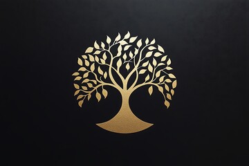 Naklejka premium Old Tree Mystery Logo Design