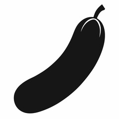 Black Silhouette Vector of African Cucumber