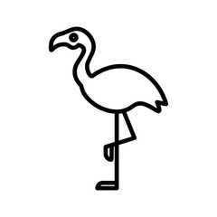 Fototapeta premium Flamingo Vector Icon
