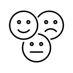 Neutral Feedback Vector Icon