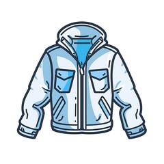 jacket icon simple white background vector