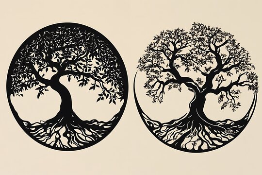 decorative Celtic tree of life