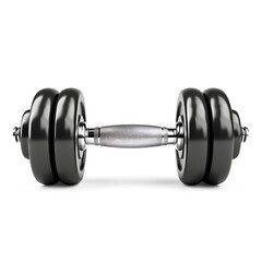 dumbbell weights icon simple white background vector
