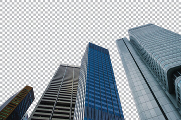 Modern Glass Skyscraper Against Clear Sky