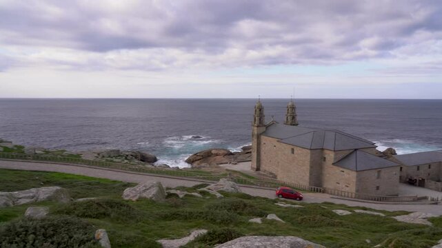 Santuario de la Virgen de la Barca, Mux&iacute;a, La Coru&ntilde;a, Galicia, Espa&ntilde;a. Enero de 2025.
