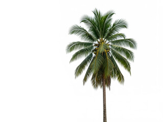 Coconut trees on a white background.