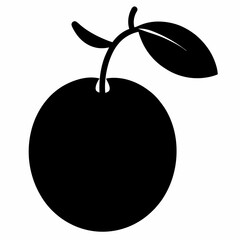 Burdekin Plum Silhouette Minimalist Vector Art