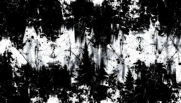 Grunge black and white texture.Overlay illustration over any design to create grungy vintage effect and depth. For posters, banners, retro and urban designs, doodle art