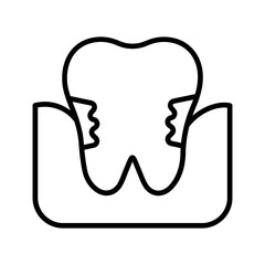 Gum Disease Vector Icon