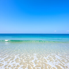 Obraz premium Tranquil Summer Ocean Horizon