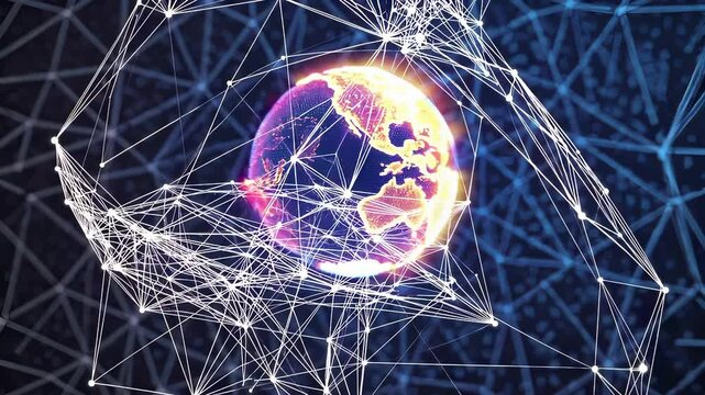 Exploring the Interconnectedness of the Globe in a Digital Network Visualization