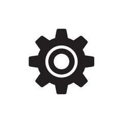 Gear icon. Gear Settings symbol, cogwheel. Functions symbol. Settings icon vector Illustration