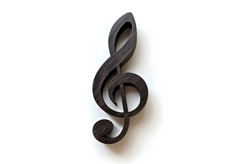 Obraz premium Treble clef icon on white background