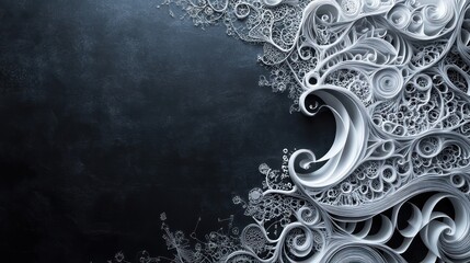 Math Equations 3D paper math equations Background