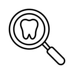 Dental Exam Vector Icon