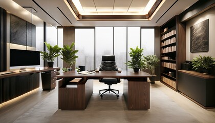 The allure of a well-appointed executive office.  