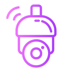 security camera gradient icon