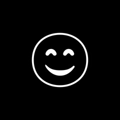 Fototapeta premium Happy Face Emoji Icon 