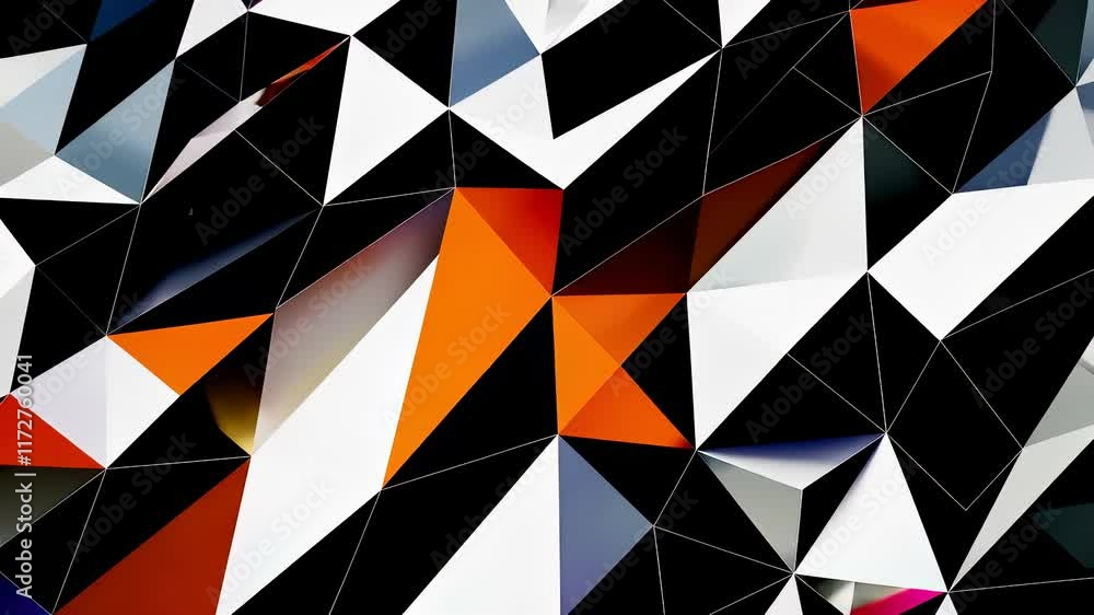 Poster colorful geometric patterns create a mesmerizing visual experience in modern art
