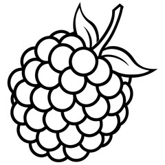 Elegant Wineberry Art in Vector Style