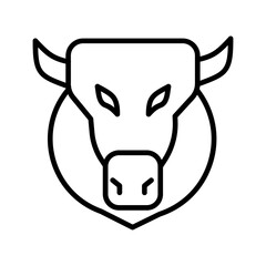 Bison Vector Icon