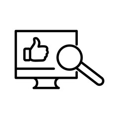 Obraz premium Review Analysis Vector Icon