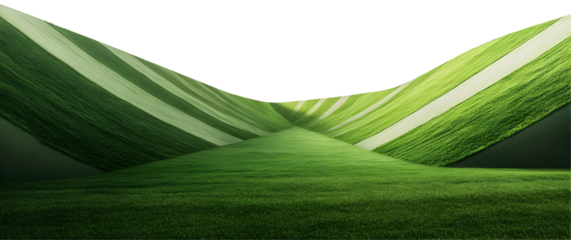 Abstract layout of a football field with creative angles