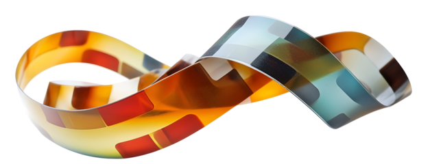 Abstract Rolling Film Strip