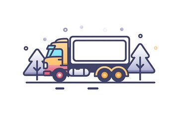 lorry icon white background vector image