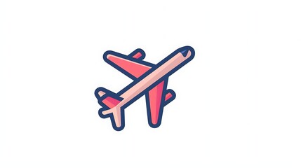 passenger plane icon white background vector