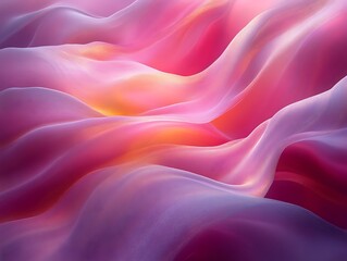 Obraz premium Abstract pink and orange flowing fabric.