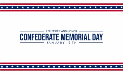 Confederate Memorial Day , background Concept design