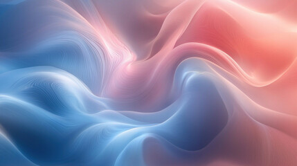 Obraz premium Pastel blue and pink swirling smoke abstract background design element