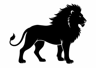 Obraz premium Lion silhouette