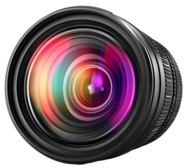 Animated Camera Lens with Shimmer