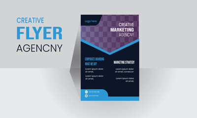 Flyer Layout with Geometric Accents