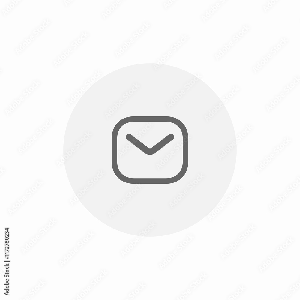 Poster email message envelope mail icon vector sign
