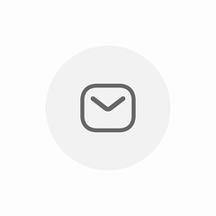 Email message envelope mail icon vector sign
