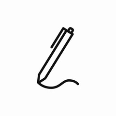 Pen writing tool edit icon vector sign