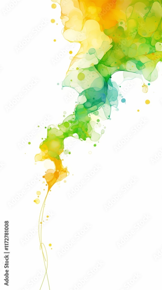 Aufkleber abstract background featuring a gradient of blue, green, and yellow triangles creating a vibrant and