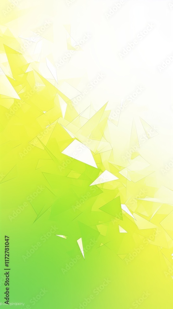 Aufkleber abstract background featuring a gradient of blue, green, and yellow triangles creating a vibrant and