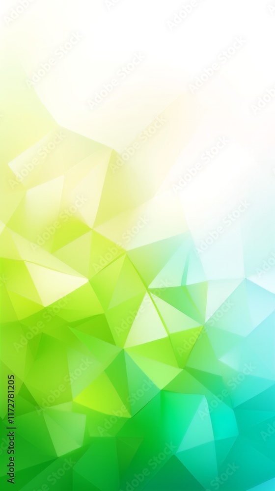 Aufkleber abstract background featuring a gradient of blue, green, and yellow triangles creating a vibrant and