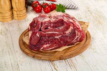 Raw beef meat for cooking