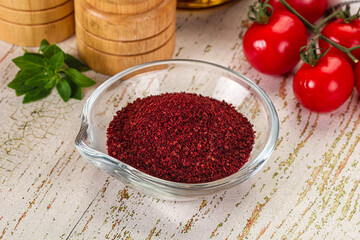 Natural organic Sumah powder for culinary