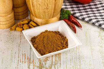 Indian cuisine - curry powder for culinary