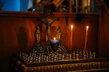 The bell tower of St. Nicholas Cathedral in Kalyazin in winter